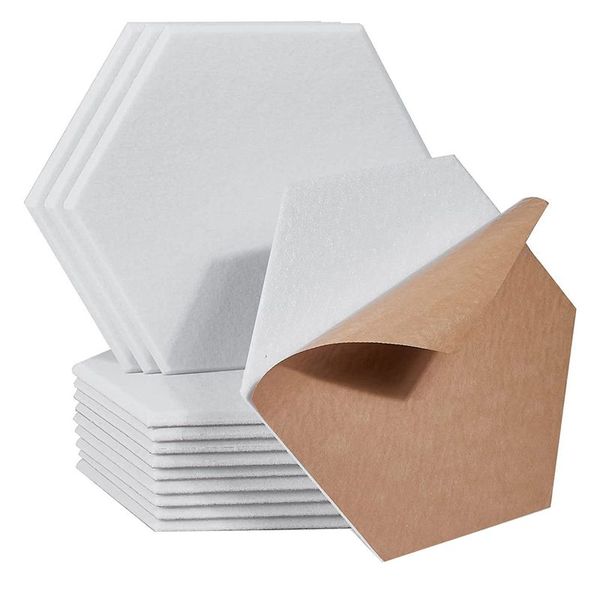 18 Pack Self Adhesive Soundproof Panels,12x10x0.4In Hexagon Acoustic Panels