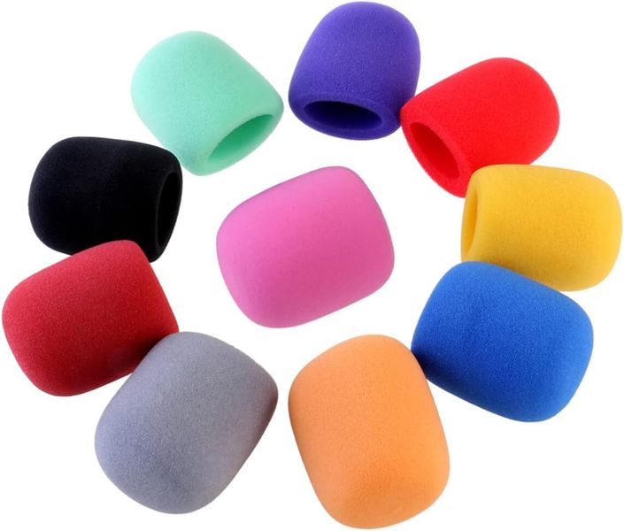 Handheld Stage Microphone Windscreen Covers High-density Foam Pop Filter