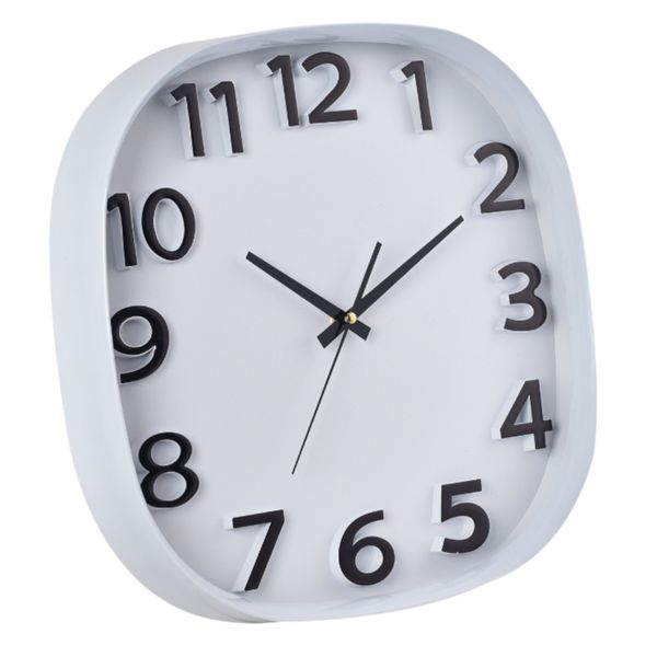 White Analogue Wall Clock - 38cm