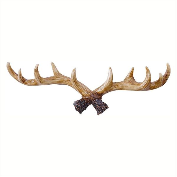 Vintage Deer Antlers Wall Hook Wall Mounted Clothes Hanger Coat Rack Key Ho