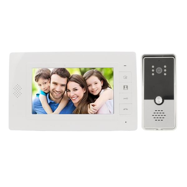 Doorbell compatible with 7in wired video