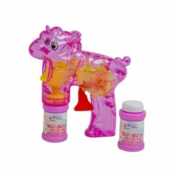 Bubbletastic Unicorn Bubble Gun Light Up