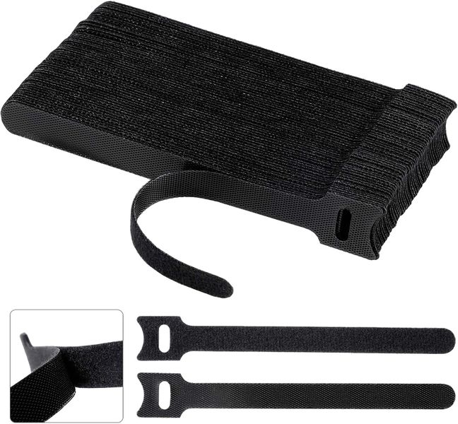 100 PCS 6 inch Reusable Fastening Cable Ties Management Cable Organizer