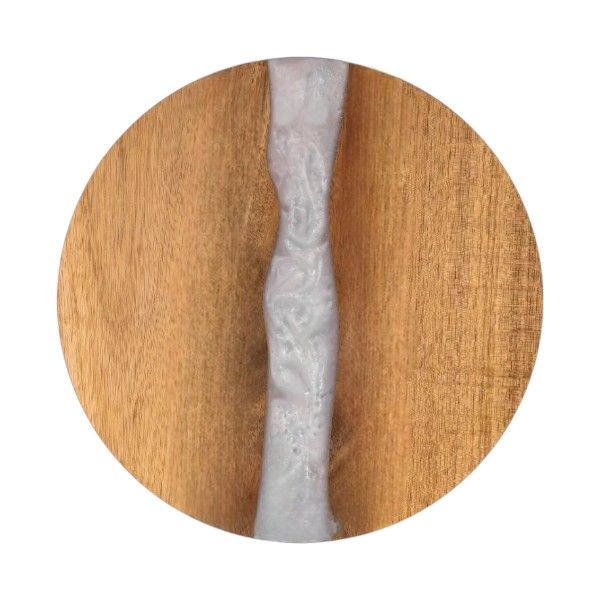 Resin Integrated Round Wooden Cutting Board