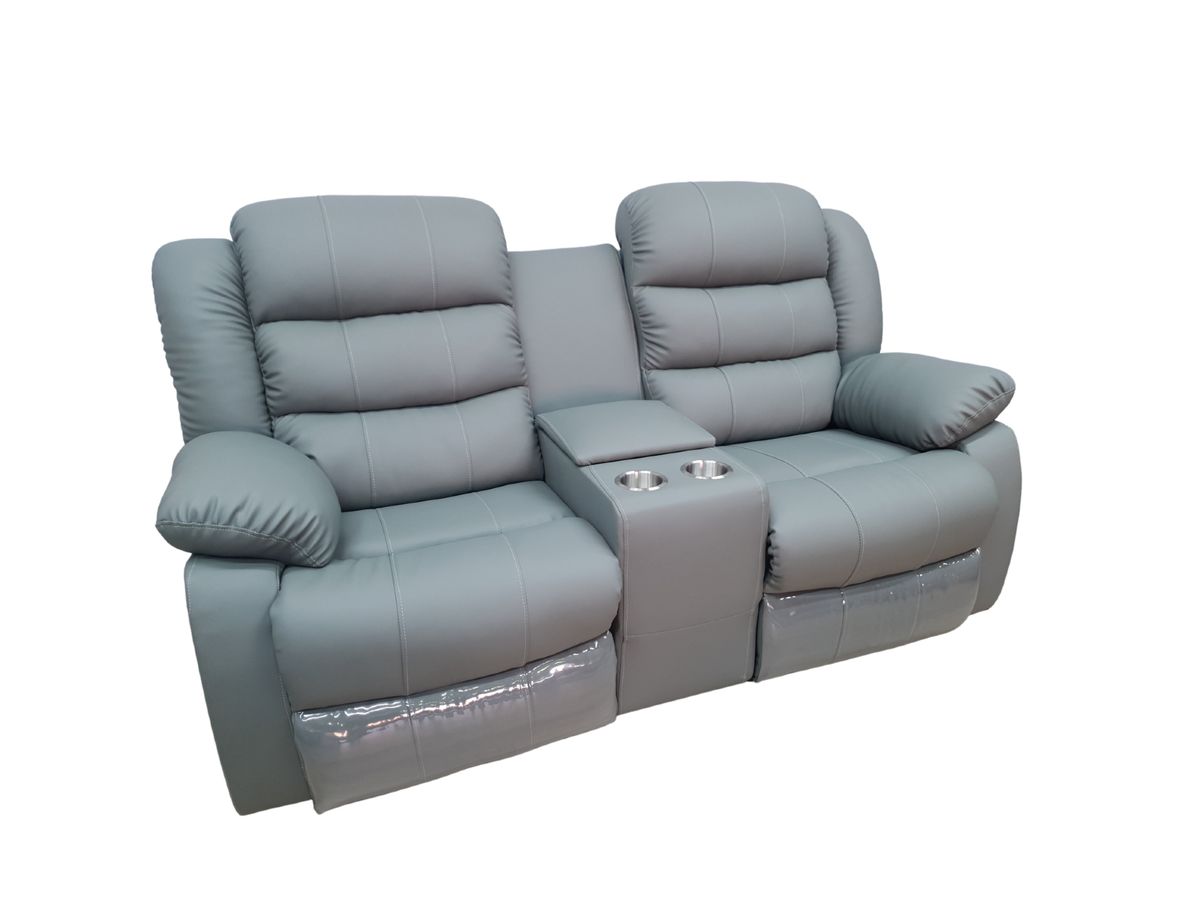 Full Euro Leather 2 Seater Cinema Recliner Couch Sofa Shop Today