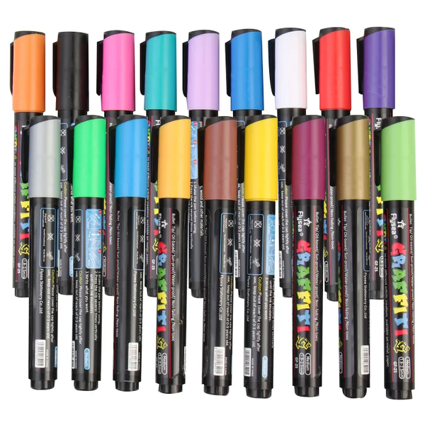18Graffiti Paint Markers 2.5mm thickness Art&amp;Crafts Scrapbooking Hobby Gift