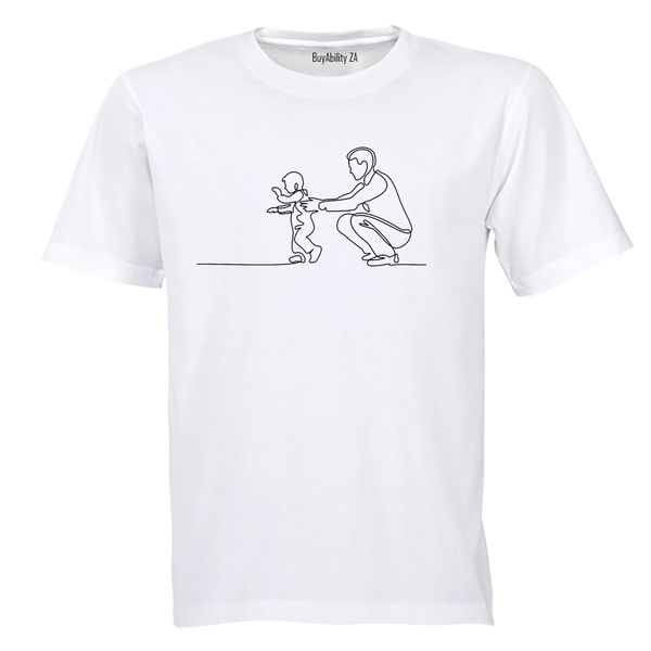 Father First Steps Adults T-Shirt