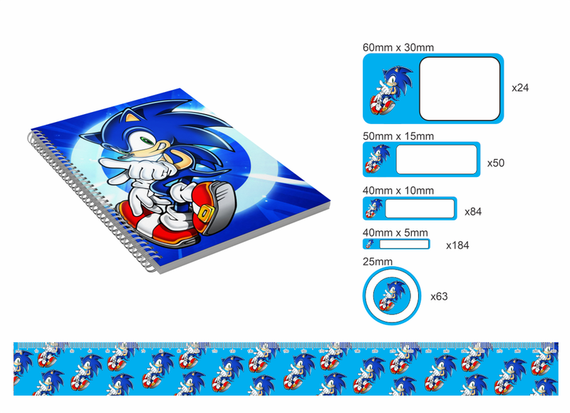 Sonic Hedgehog Stationary Set