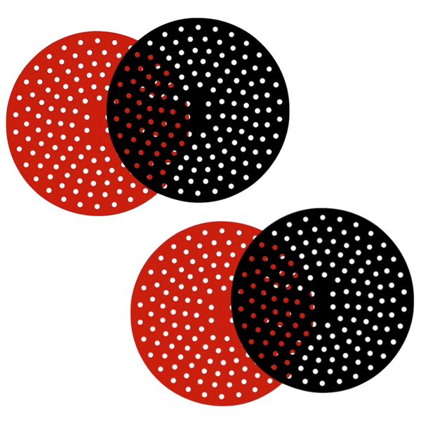 Kitchen Air Fryer Liner Mat Set of 4 - Circle (19.6cm)