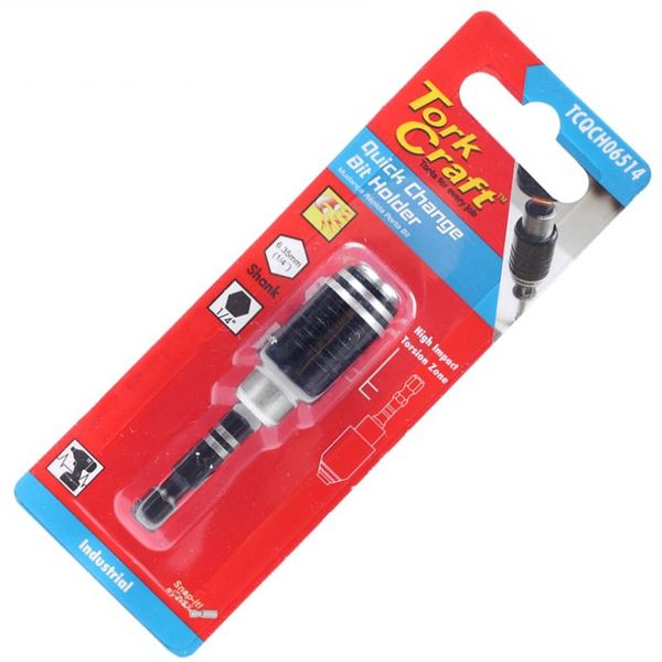 Tork Craft Quick Change Bit Holder 1/4" 65mm Carded