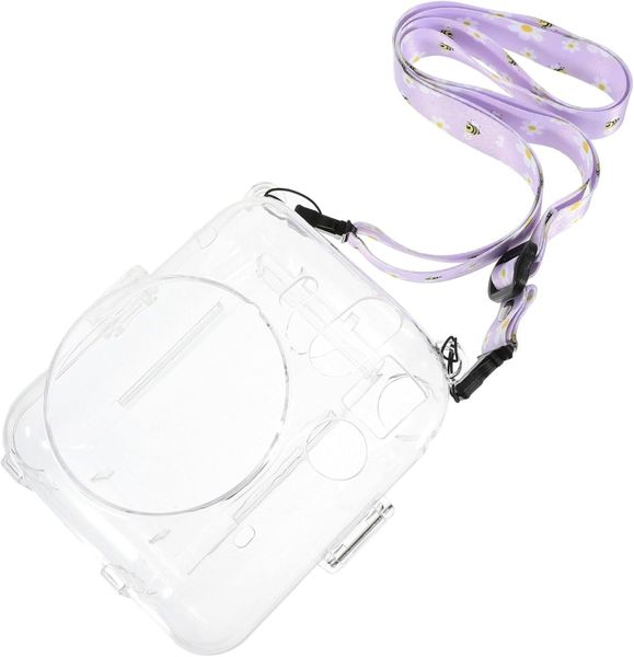 Stylish Transparent Protective Crossbody Case with Strap for Mini Instant