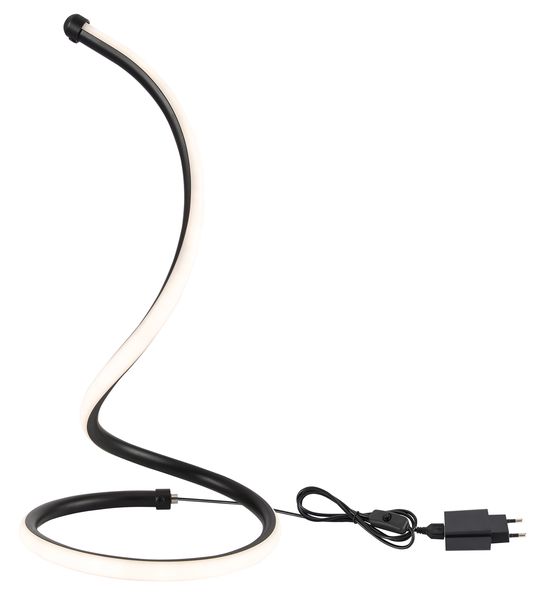 Stylish USB-Powered LED Lamp with Unique Spiral Design - TL672