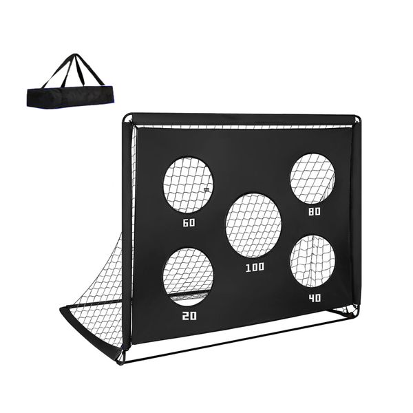 Foldable Soccer Goal, Portable Football Play Set Soccer Net Set-150×120cm