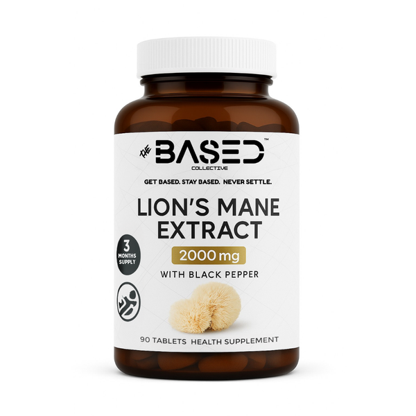 Lion's Mane Extract 2000mg with Black Pepper - 90 Tablets (3 Month Supply)