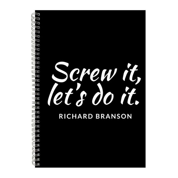 Do it A4 Notebook Spiral Lined Motivational Sayings Graphic Notepad Gift159