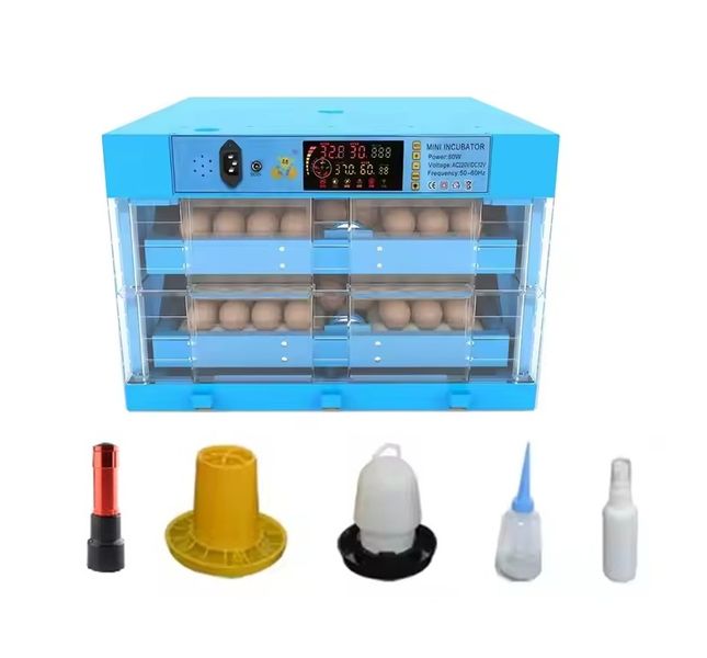 Blue 128 Egg Incubator-Dual Power