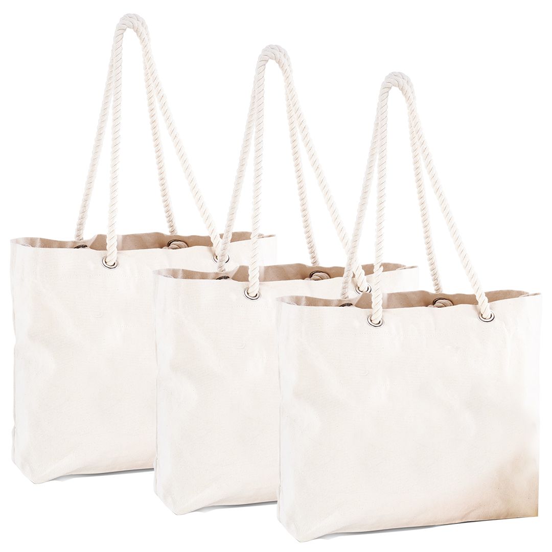 Love & Sparkles Hello Sailor Cotton Canvas EcoFriendly Beach Bags