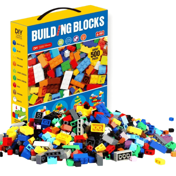 Aon-Art 500 Piece Classic Building Blocks Set