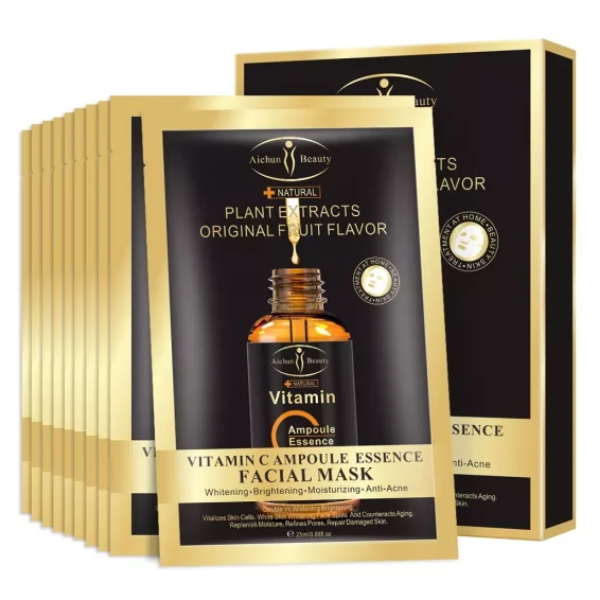Vitamin C Ampoule Essence Facial Mask Pack Of 10 Buy Online in South Africa
