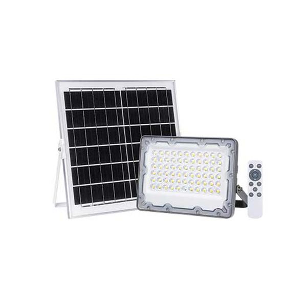 ACDC - Solar 60w Led Floodlight C/w 10w Pv Pan 3.2v/10ah Bat And remote