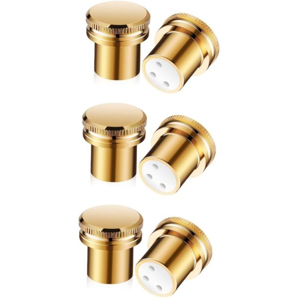 6pcs Microphone Covers Noise Reducing Connector Caps for Audio Adapters