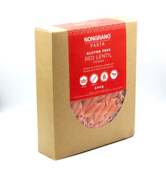 Nongrano Red Lentil Penne (Gluten Free)- 500g