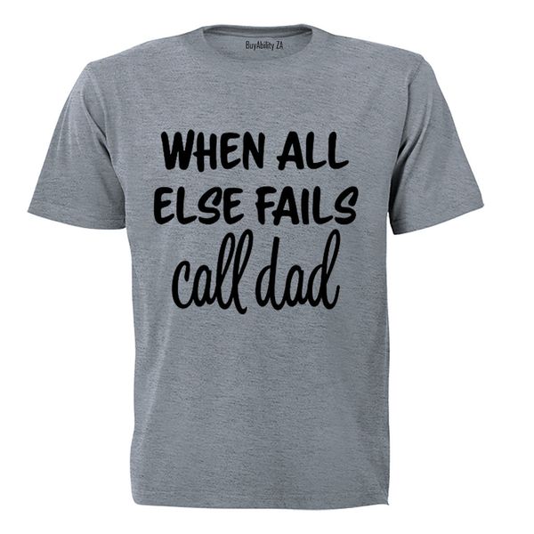 Call Dad - Kids T-Shirt - Grey image
