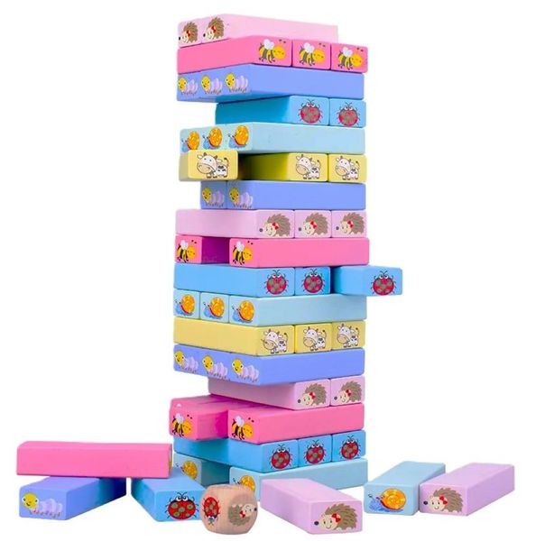 Wooden Tumble Tower Jenga Game for Kids
