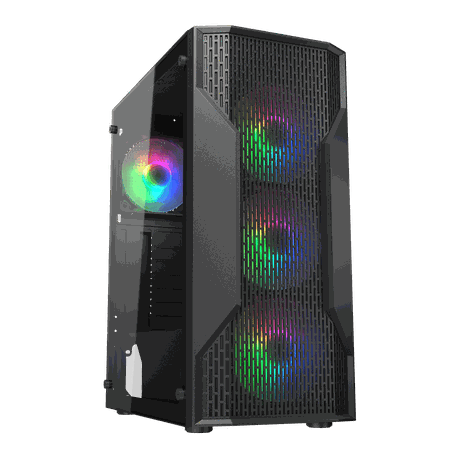 Cougar MX110 RGB Mid-Tower ATX Gaming PC Case (Black | M-ATX & Mini-ITX) Image