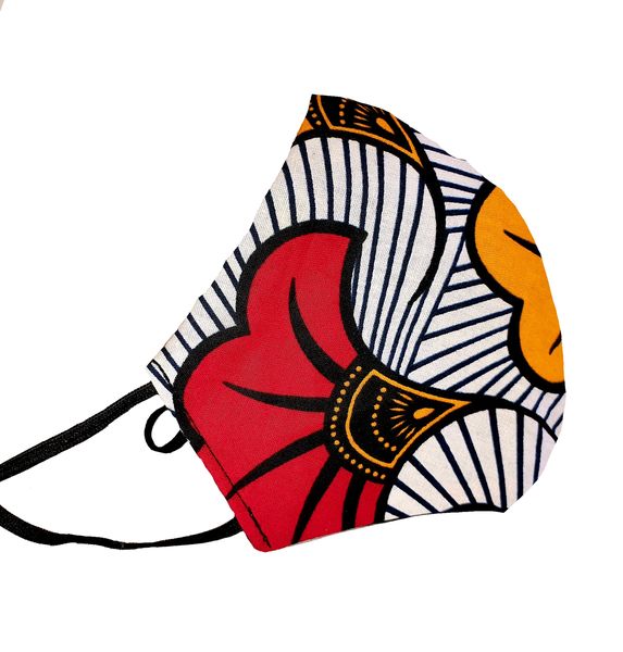 Jonaline Designs Face Mask Sunrise Mask African Print