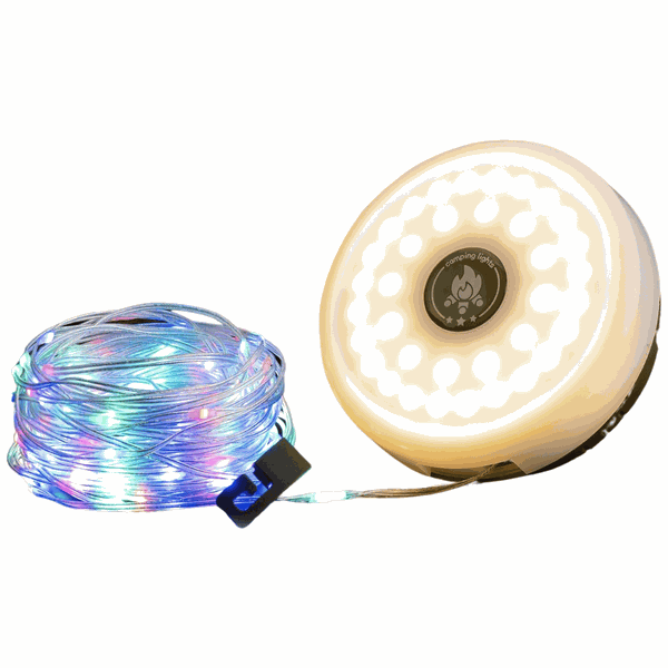 Stellar Lighting Camping Lantern String Light 100 RGB LED 10m Warm White
