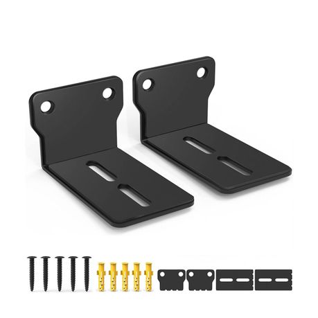 Universal Soundbar Wall Mount, Speaker Bracket Under TV Kit, Space-Saving Image