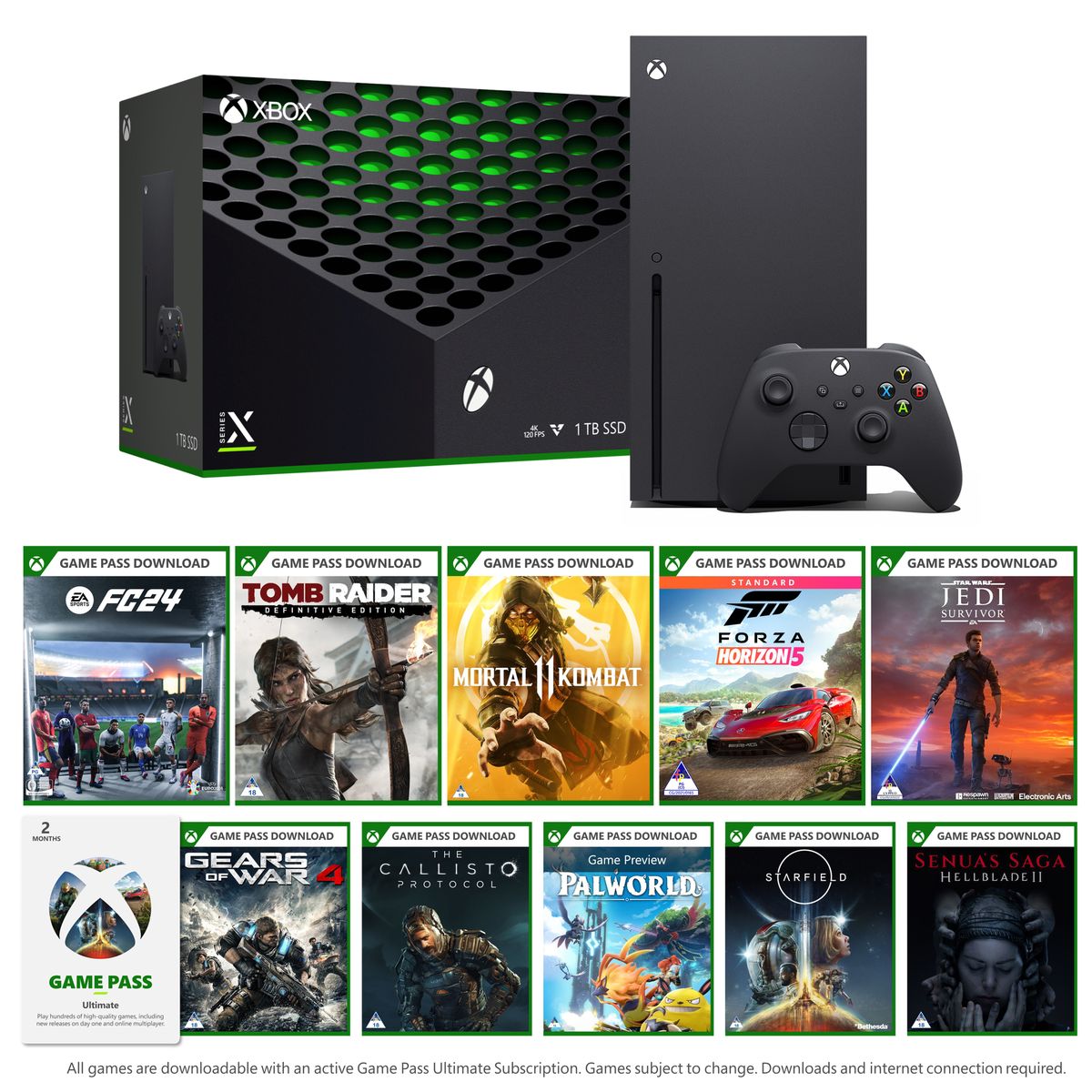 Xbox Series X 1TB Disk Edition with 2 Months Game Pass Ultimate | Shop ...