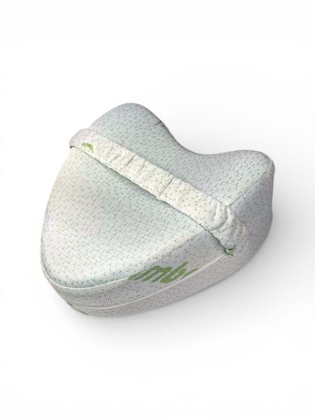 Memory Foam Knee Pillow with Elastic Strap &amp; Velvet