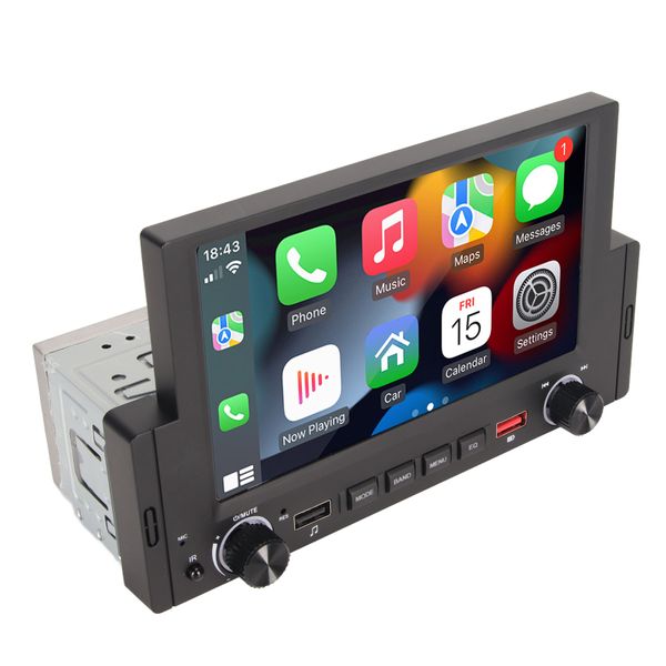 6.2" Car MP5, CarPlay, BT5.1, 12LED Cam