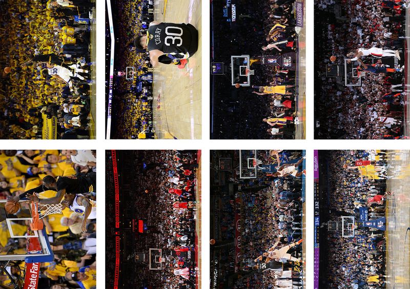 8 Pieces NBA Buzzer-Beater Posters Frameless 11.5x16.5 Inch