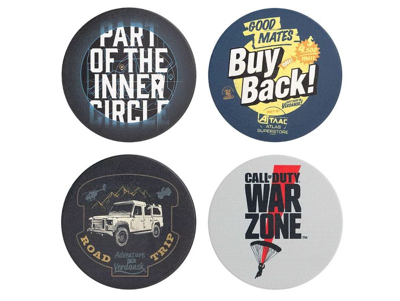 Official Call of Duty: Warzone - Ceramic Coaster Set of 4 "Icons