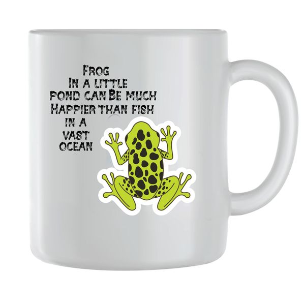 Happy Coffee Mugs for Men Women Trendy Frog Lover Graphic Toad Cup Gift 198