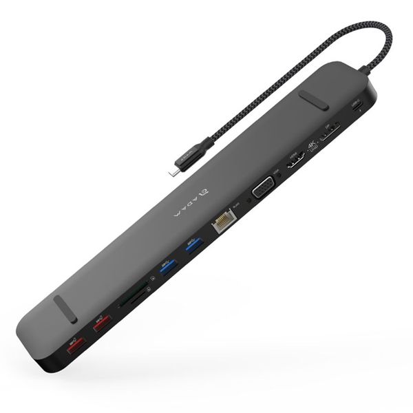 Adam Elements CASA HUB Pro Max USB-C 3.1 Gen 2 &amp; 4K60Hz 13-in-1 Hub - Black