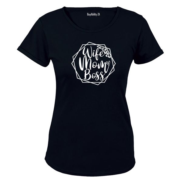 Wife. Mom. Boss. - Shape - Ladies - T-Shirt
