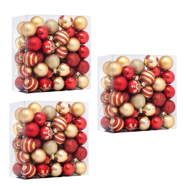 50Pcs Christmas Tree Decorations Hanging Ball For Home New Year Gift