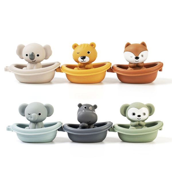 Baby Bath Toys Set,Silicone Animal Toys for Toddler Water Play