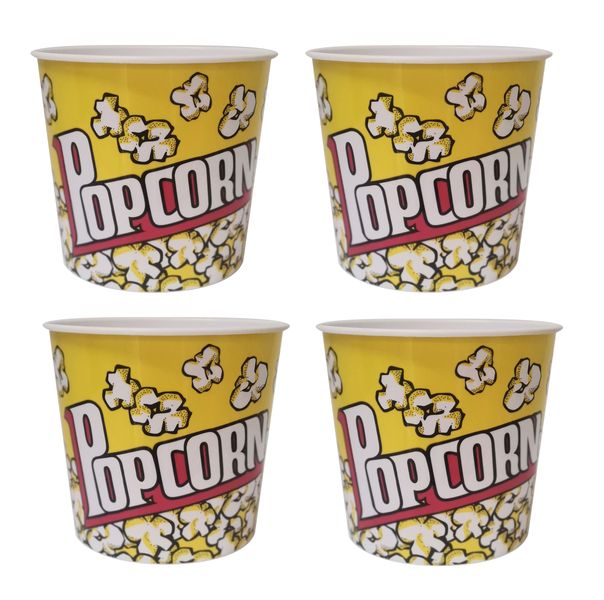 Elegant 4Pieces Popcorn Bowl Set - XTRA LARGE SIZE
