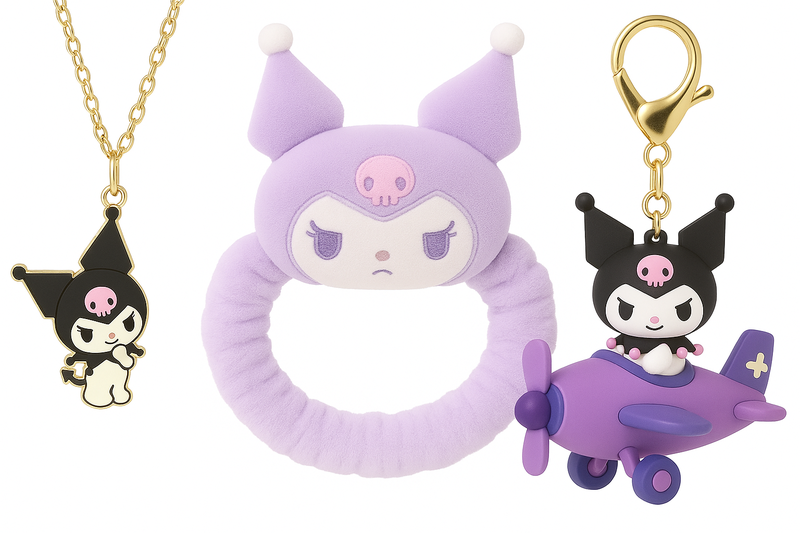 Kuromi-Inspired Gift Set - Plush Spa Headband Accessories for Girls &amp; Teens