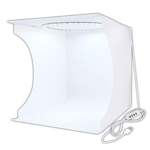 PULUZ 20cm Photo Box with Ring Light (6 Colour Backdrops)