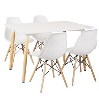 5-in-1 Rectangular Dining Table and Chairs