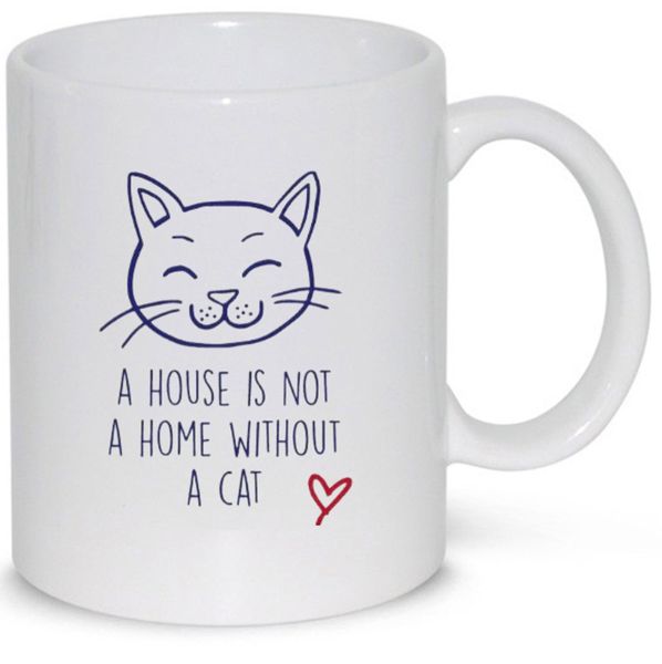A House Is Not A Home Without A Cat Birthday Christmas Cat Lover Gift Mug