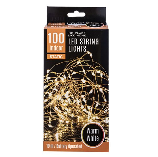 Fairy Lights LED 100 Indoor Warm White 10 Meter - 2 Pack