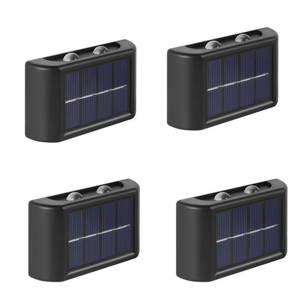 Pack Of 2 Portable Solar Powered LED Outdoor Wall Lights FA-04