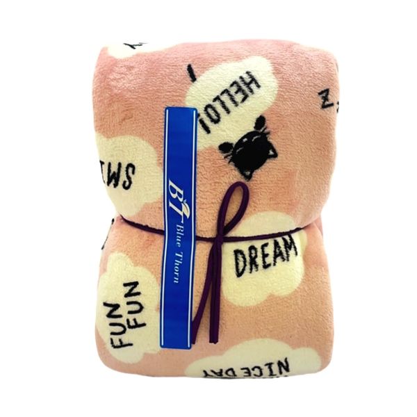 BlueThorn Double Sided Super Warm Fluffy Blankets for Pets - Pink Dreams
